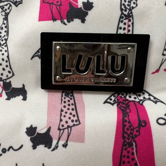 Lulu Guinness London Scotty Dog Tote Purse Handbag With Matching Coin Pouch - Picture 4 of 14